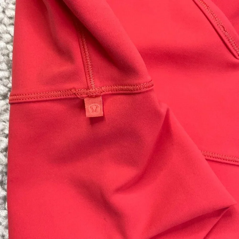 Lululemon Power Pivot Tank Cropped Coral Pink Womens 12